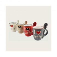 TAZZA CAFFE C/CUCCHIAINO ART 56124  56125  - ean: 8057960540437 - PxC: 32 - id: ARCA0437