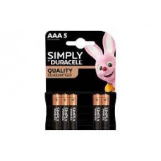 DURACELL SIMPLY MINISTILO AAA X5  - ean: 5000394160743 - PxC: 10 - id: EXTRA0743