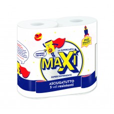 MAXI ASCIUGATUTTO X2 ROTOLI 100 STRAPPI 3 VELI  - ean: 8011728280096 - PxC: 12 - id: EXTRA8096