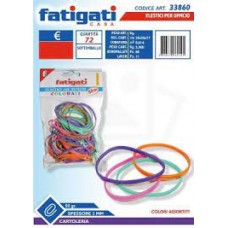 FATIGATI ELASTICI UFFICIO 50GR COLORATI  - ean: 8011690338603 - PxC: 24 - id: EXTRA8603