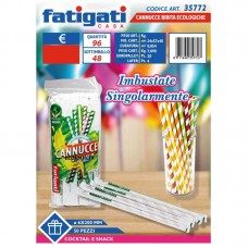 FATIGATI CANNUCCE BIBITA ECOLOGICHE X 50  - ean: 8011690357727 - PxC: 1 - id: FATIGATI7727