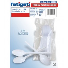 FATIGATI CUCCHIAI DA 20PZ BIANCHI  - ean: 8011690289851 - PxC: 30 - id: FATIGATI89851