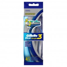 BLUE 3 SIMPLE X4  - ean: 7702018429622 - PxC: 12 - id: GILLETTE22