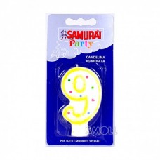 SAMURAI PARTY CANDELINA N?9  - ean: 8003350508570 - PxC: 6 - id: SISMA00799