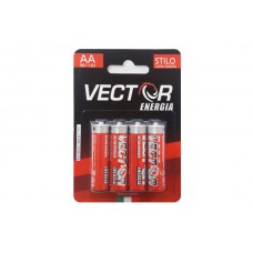 VECTOR PILA ULTRA DURATA STILO X4 R6  - ean: 805614904003 - PxC: 12 - id: VECTORR6